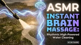 ASMR Instant Brain Massage: Rhythmic High-Powered Water Cleaning.