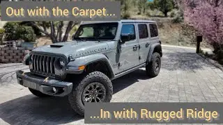 2022 Rubicon 392 Rugged Ridge floor mat install