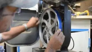 Blue Max Band Saw Tire installation