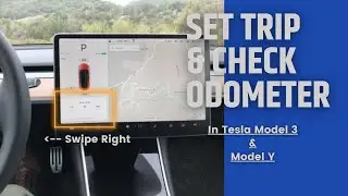 Tesla How to: check Odometer & set trips