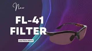FL-41 Light Rose Filter for migraines- Low Vision Miami