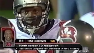 Tim Brown achieves NFL milestones in return to Oakland | September 26, 2004 | Buccaneers @ Raiders