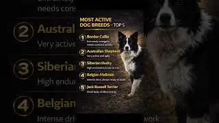 Most Active Dog Breeds &ndash; TOP 5