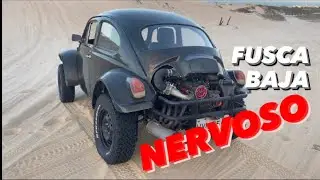 ENCONTRAMOS UM FUSCA BAJA MUITO FORTE. Passeio nas dunas do PDD BUGGY BRM. Tracker. Triton.Troller