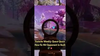 Fortnite Weekly Quest Quick How To Hit Opponent in Bush 🌿💥