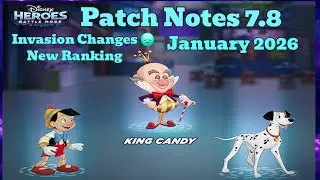 Disney Heroes Battle Mode: Patch Notes 7.8. Invasion Changes 😞 and New Ranking Sapphire.  Enjoy.