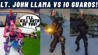 John Llama VS IO Guards! What happens when NPC Lt. John Llama fights IO Guards in Fortnite?