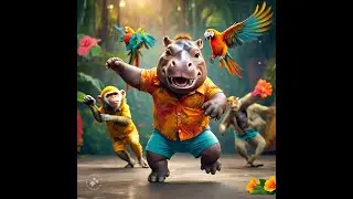 Hippo Calf's Happy Day - Fun Animal Song for Kids | Kids Videos | Songs for Children
