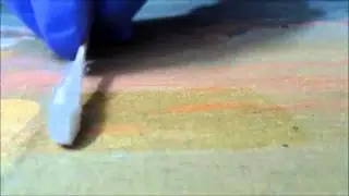 Cleaning an oil painting