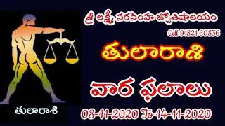 తులారాశి (Libra Horoscope) November 8th To 14th November 2020 I 2020