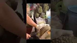 Best Moment Cutting Duren | Best Knife Usage Street Fruit In China