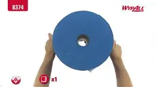 8374 WYPALL* X80 Cloths - Large Roll / Steel Blue