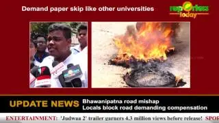 AODSO protested over paper skip at SCTE office in Bhubaneswar