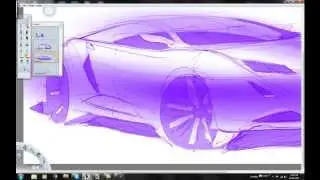 Autodesk Sketchbook Pro car sketching tutorial HD