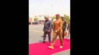 Captain Ibrahim Traore and Ghanaian President John Dramani Mahama in Ouagadougou #vibes #duo