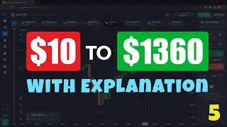 💎 Quotex Compounding $10 to $1360 with Explanation ✅️ Binary Trading Quotex Strategy #5