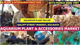 RECENT AQUARIUM PLANT & ACCESSORIES PRICE AT GALIFF STREET FISH MARKET KOLKATA| 20TH MARCH 2022VISIT