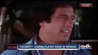 Celebrity license plates made in Indiana