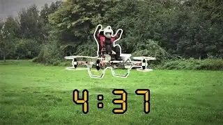 FLIGHT TIME || One Man Octocopter Prototype (manned drone | multicopter)