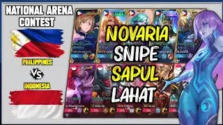 NOVARIA SNIPE SAPUL LAHAT, OVERPOWER KARINA WINALIS ANG KALABAN - National Arena Contest - MLBB