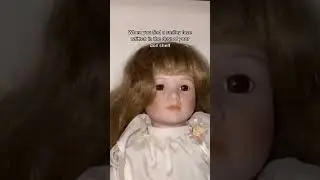 Something written in the dust on my doll shelf&hellip;