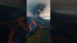 Titan Awakening&mdash;Volcanic Eruption #shorts #short #NaturePower #LavaFlow #ExtremeEarth