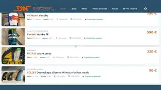 Pr&eacute;sentation des petites annonces de directwind.