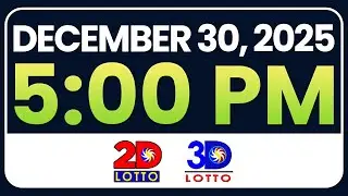 5PM PCSO LOTTO RESULTS TODAY DECEMBER 30, 2025 | SWERTRES EZ2