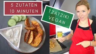 Veganer Tzatziki | 5 Zutaten | 10 Minuten | Koch' vegan