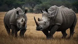 Rhinos: The Armored Giants of the Wild #Rhinos #Conservation #Wildlife