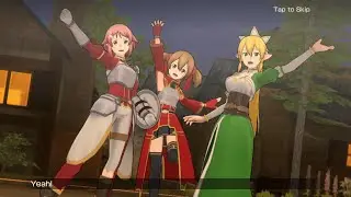 Leafa, Lisbeth, and Silica Intro Interaction | Sword Art Online Variant Showdown (SAOVS)