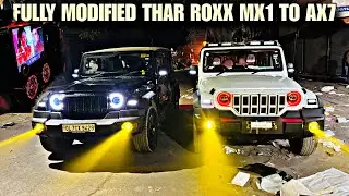 Modified Thar Roxx 2026 | Thar Roxx Mx1 to Ax7L 🤩 Thar Roxx modification with Price