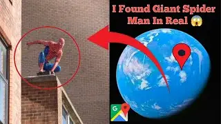 I Found Giant Spider Man In Real On Google Earth Old Maps 🌎#googleearth #googlemaps #viralvideo 