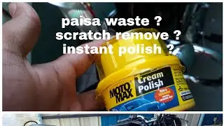 Motomax cream polish scratch remove, instant bike polish