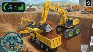 JCB City Road Construction Simulator 3D: Builder Excavator Trucks - JCB Walo Game - Android Gameplay