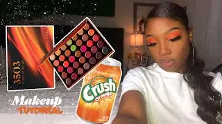 ORANGE CRUSH MAKEUP ft Morphe 3503 Fierce By Nature Palette| HerNameKaya