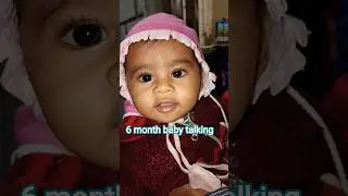 6 month baby talking #babbyshoot #cute #trending