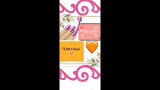 Small Temu nail haul, glam nails on a budget. #nails #haul