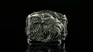 Odins Raven German silver belt buckle