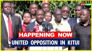 LIVE - United Opposition Leaders attending a Burial in Kitui - Kalonzo, Gachagua, Wamalwa, Matiangi