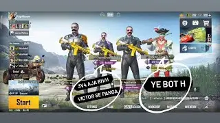 RANDOM ROOM CHALLENGE M416 GLACIER.3V4. battleground mobile India.