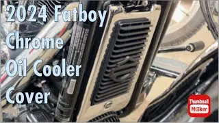 Harley Softail Chrome Oil Cooler Cover