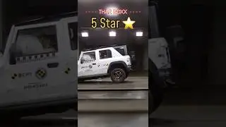 Mahindra Thar Roxx gets 5 Star Safety Rating #shorts #tharroxx #thar #tharlover
