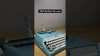 How to use all functions on a 1964 Brother De Luxe vintage portable typewriter