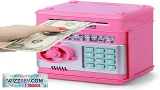 Refasy Piggy Bank Cash Coin Can ATM Bank Electronic Coin Money Bank Review