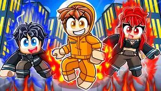 Having a FIRE FORCE FAMILY in Roblox!