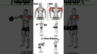 WIDE SHOULDERS at Home 💥 Dumbbell Shoulder Workout | #shoulderworkout #fyp #gymworkout #motivation