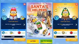 Minion rush Snowman minion SANTAS HELPERS special mission gameplay Holiday lab gameplay ios android