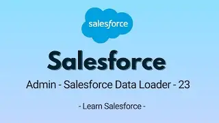 Salesforce Admin - Salesforce Data Loader - 23