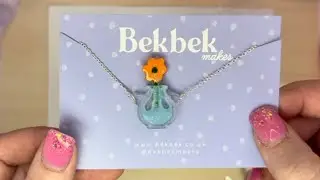 Uv Resin Subscription Box - September Shrink Plastic Flowers in a 3d UV Resin Vase